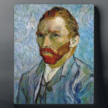 ファンゴッホ自画像 フォトプラーク<br><div class="desc">印象派オランダ画家ファン・ゴッホの自己絵画肖像画の青いトーン</div>