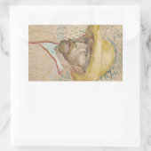 ファンゴッホ自画像（麦藁帽子つき） 長方形シール (バッグ)