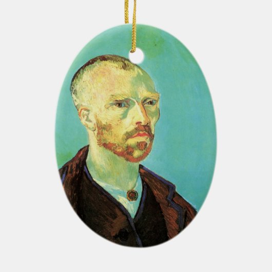 ファンゴッホ自画像(Paul Gauguin専用) セラミックオーナメント (裏面)