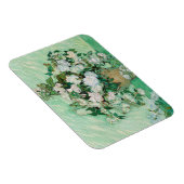 ファンゴッホ花瓶とピンクローズヴィンテージフローラアート マグネット (右側)