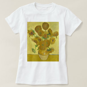 ファンゴッホ花瓶と15ひまわりギャラリーHD Tシャツ