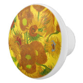 ファンゴッホ花瓶のファインアートの15ひまわり セラミックノブ (右)