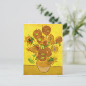 ファンゴッホ花瓶のファインアートの15ひまわり ポストカード (スタンド正面)
