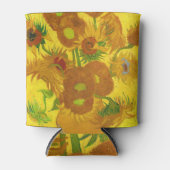 ファンゴッホ花瓶のファインアートの15ひまわり 缶クーラー (正面)