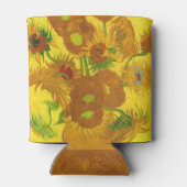 ファンゴッホ花瓶のファインアートの15ひまわり 缶クーラー (裏面)