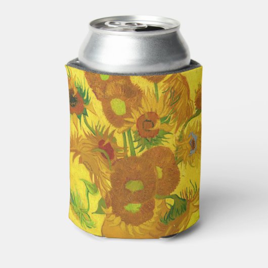 ファンゴッホ花瓶のファインアートの15ひまわり 缶クーラー (缶裏面)