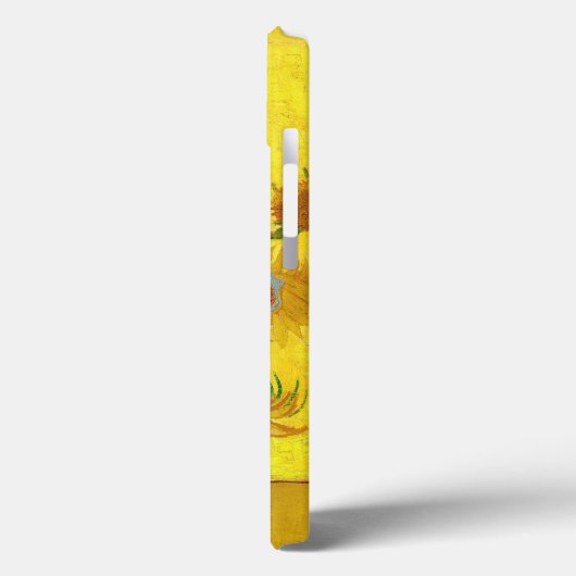 ファンゴッホ花瓶のファインアートの15ひまわり Case-Mate iPhoneケース (裏面 / 左)