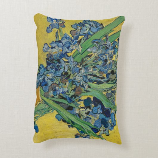 ファンゴッホ花瓶アイリスクラシックズ感圧主義 アクセントクッション (裏面(縦))