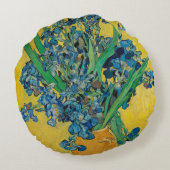 ファンゴッホ花瓶アイリスクラシックズ感圧主義 ラウンドクッション (裏面)