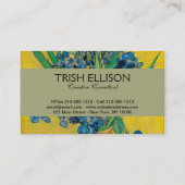 ファンゴッホ花瓶アイリスクラシックズ感圧主義 名刺 (裏面)