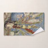 ファンゴッホ花瓶グラジオリとアスター中国のズこうもり バスタオルセット (ハンドタオル)