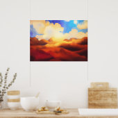 ファンゴッホ草野と美しい風景 ポスター (キッチン)