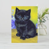 ファンゴッホ黒猫紫の花 セーブザデート (スタンド正面)