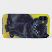 ファンゴッホ黒猫紫の花 Case-Mate iPhoneケース (裏面(横))