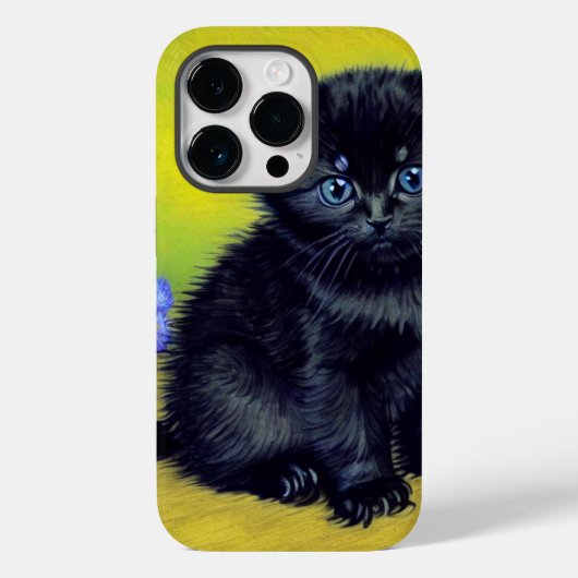 ファンゴッホ黒猫紫の花 Case-Mate iPhoneケース (裏面)
