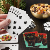 ファンゴッホ黒猫赤い花 トランプ (インサイチュ)