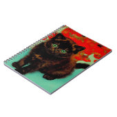 ファンゴッホ黒猫赤い花 ノートブック (左側)