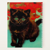 ファンゴッホ黒猫赤い花 プランナー手帳 (裏面)