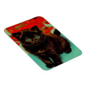 ファンゴッホ黒猫赤い花 マグネット (右側)