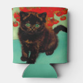 ファンゴッホ黒猫赤い花 缶クーラー (裏面)