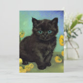 ファンゴッホ黒猫黄色の花 セーブザデート (スタンド正面)