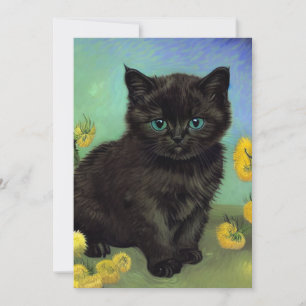 ファンゴッホ黒猫黄色の花 セーブザデート