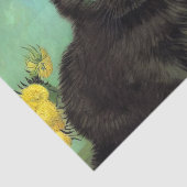 ファンゴッホ黒猫黄色の花 薄葉紙 (詳細)