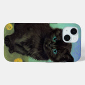 ファンゴッホ黒猫黄色の花 Case-Mate iPhoneケース (裏面 (横))