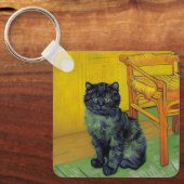 ファンゴッホ黒猫 キーホルダー (正面)