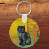 ファンゴッホ黒猫 キーホルダー (裏面)
