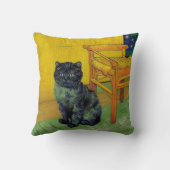 ファンゴッホ黒猫 クッション (裏面)