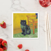ファンゴッホ黒猫 スタンダードカクテルナプキン (インサイチュ)