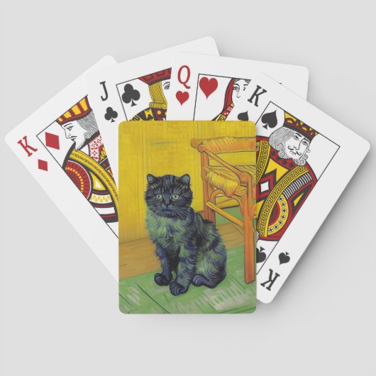 ファンゴッホ黒猫 トランプ (裏面)