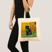 ファンゴッホ黒猫 トートバッグ (正面(商品))