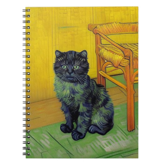 ファンゴッホ黒猫 ノートブック (正面)