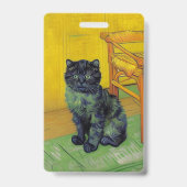 ファンゴッホ黒猫 バッジ (裏面)