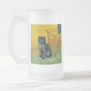ファンゴッホ黒猫 フロストグラスビールジョッキ