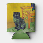 ファンゴッホ黒猫 缶クーラー (正面)
