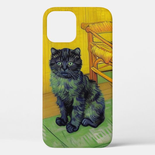 ファンゴッホ黒猫 Case-Mate iPhoneケース (裏面)