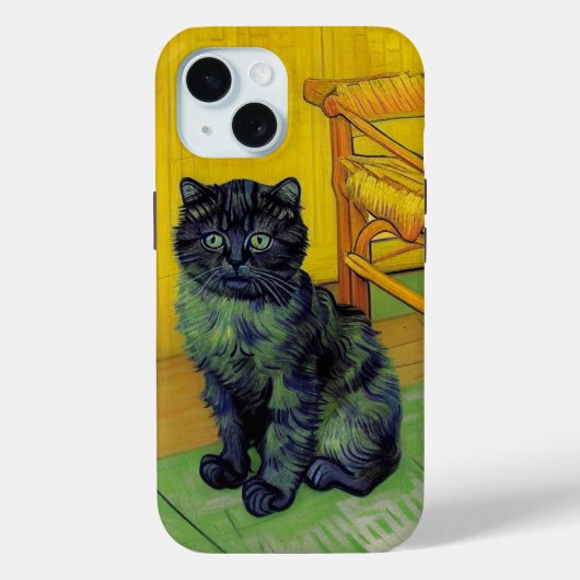 ファンゴッホ黒猫 Case-Mate iPhoneケース (裏面)