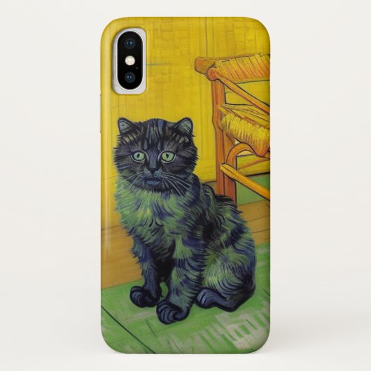ファンゴッホ黒猫 Case-Mate iPhoneケース (裏面)