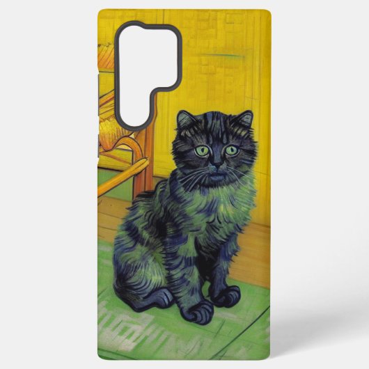 ファンゴッホ黒猫 SAMSUNG GALAXYケース (裏面)