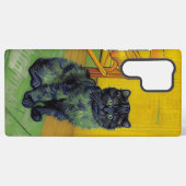 ファンゴッホ黒猫 SAMSUNG GALAXYケース (裏面横)