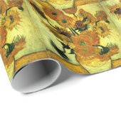 ファンゴッホ – ひまわり絵画14、有名 ラッピングペーパー (ロールコーナー)