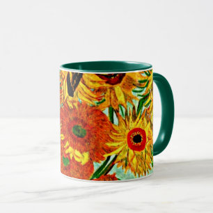 ファンゴッホ – ひまわり12 Two-Tone Coffee Mug マグカップ