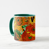 ファンゴッホ – ひまわり12 Two-Tone Coffee Mug マグカップ (正面左)