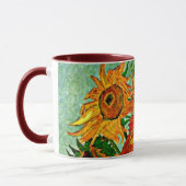 ファンゴッホ – ひまわり12 Two-Tone Coffee Mug マグカップ (左)