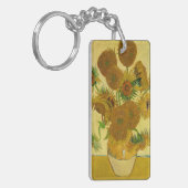 ファンゴッホ – ひまわり15個の花瓶 キーホルダー (正面左)