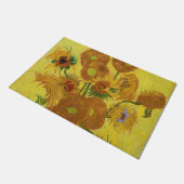 ファンゴッホ – ひまわり15個の花瓶 ドアマット (アングル)