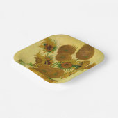 ファンゴッホ – ひまわり15個の花瓶 ペーパープレート (傾斜あり)